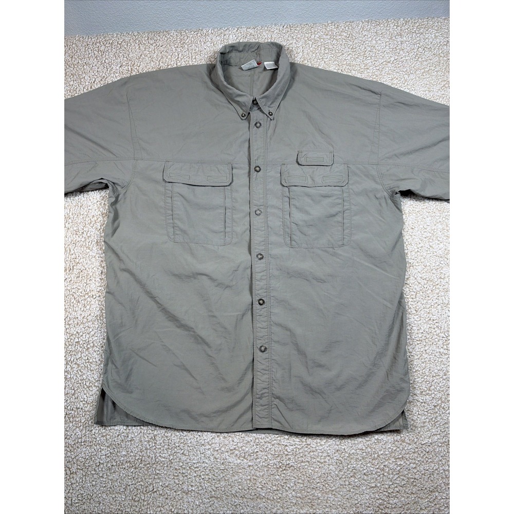 THE NORTH FACE Long Sleeve Fishing Hiking Shirt Men's Size XL Vented Vaporwick